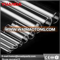 YUANDA heat resistence fused quartz glass tube