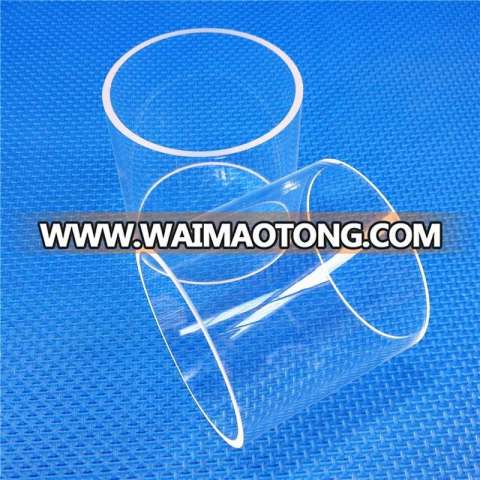 clear polishing thick silica quartz glass tube/ pipes